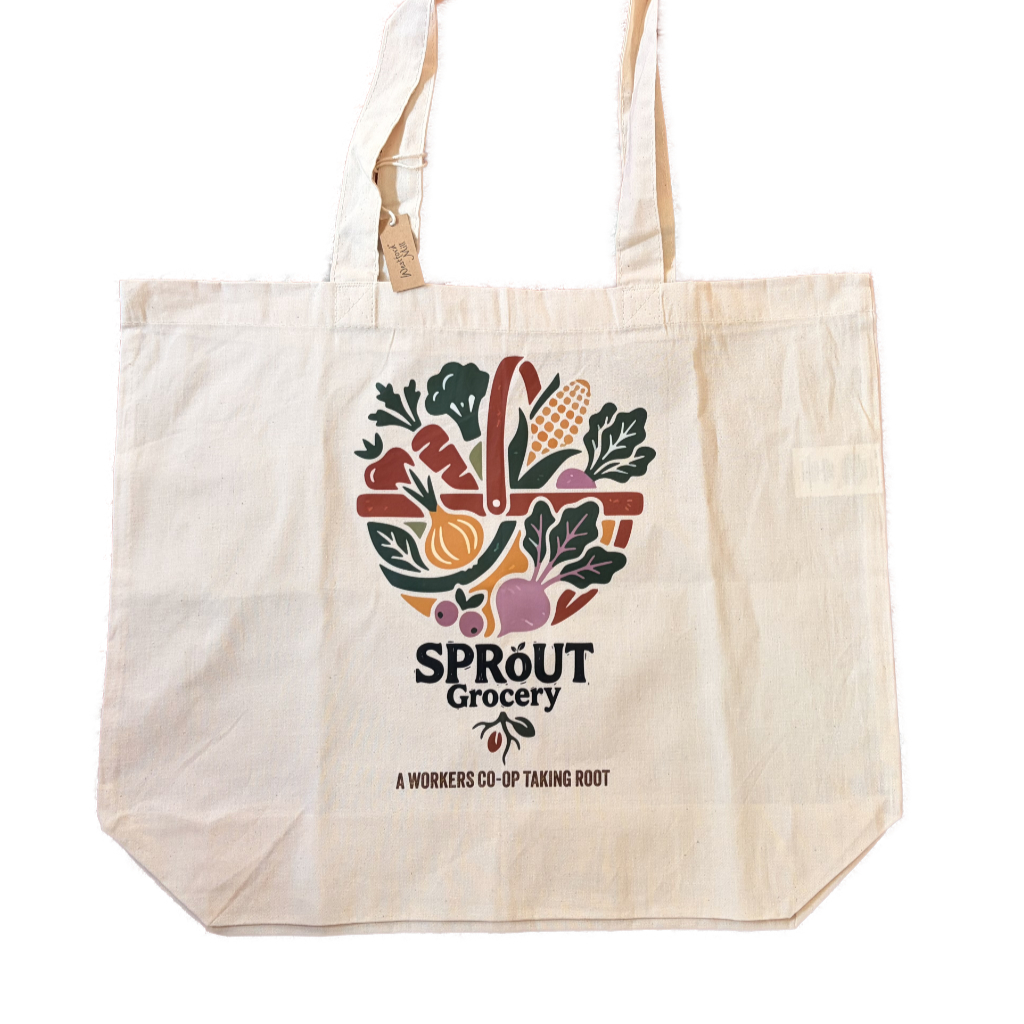 SPRoUT natural cotton tote bag
