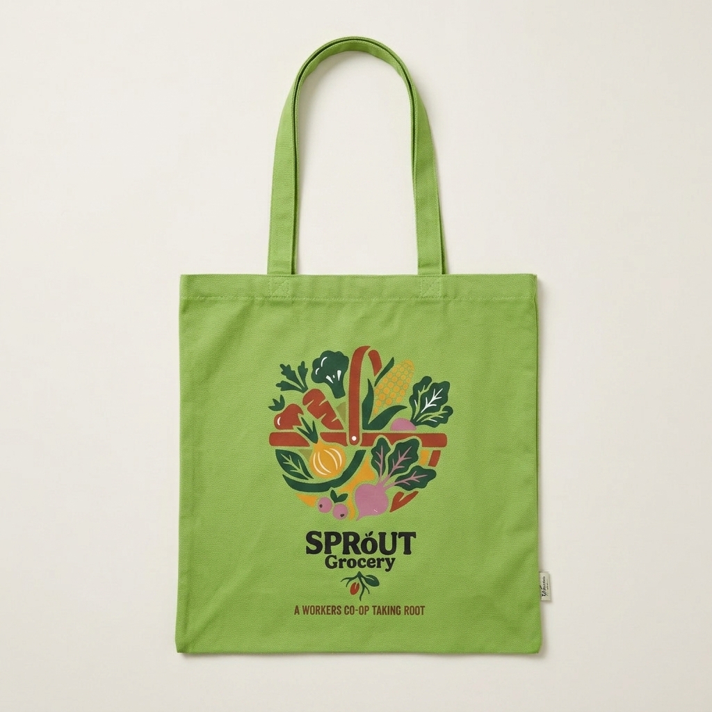 Green SPRoUT tote bag